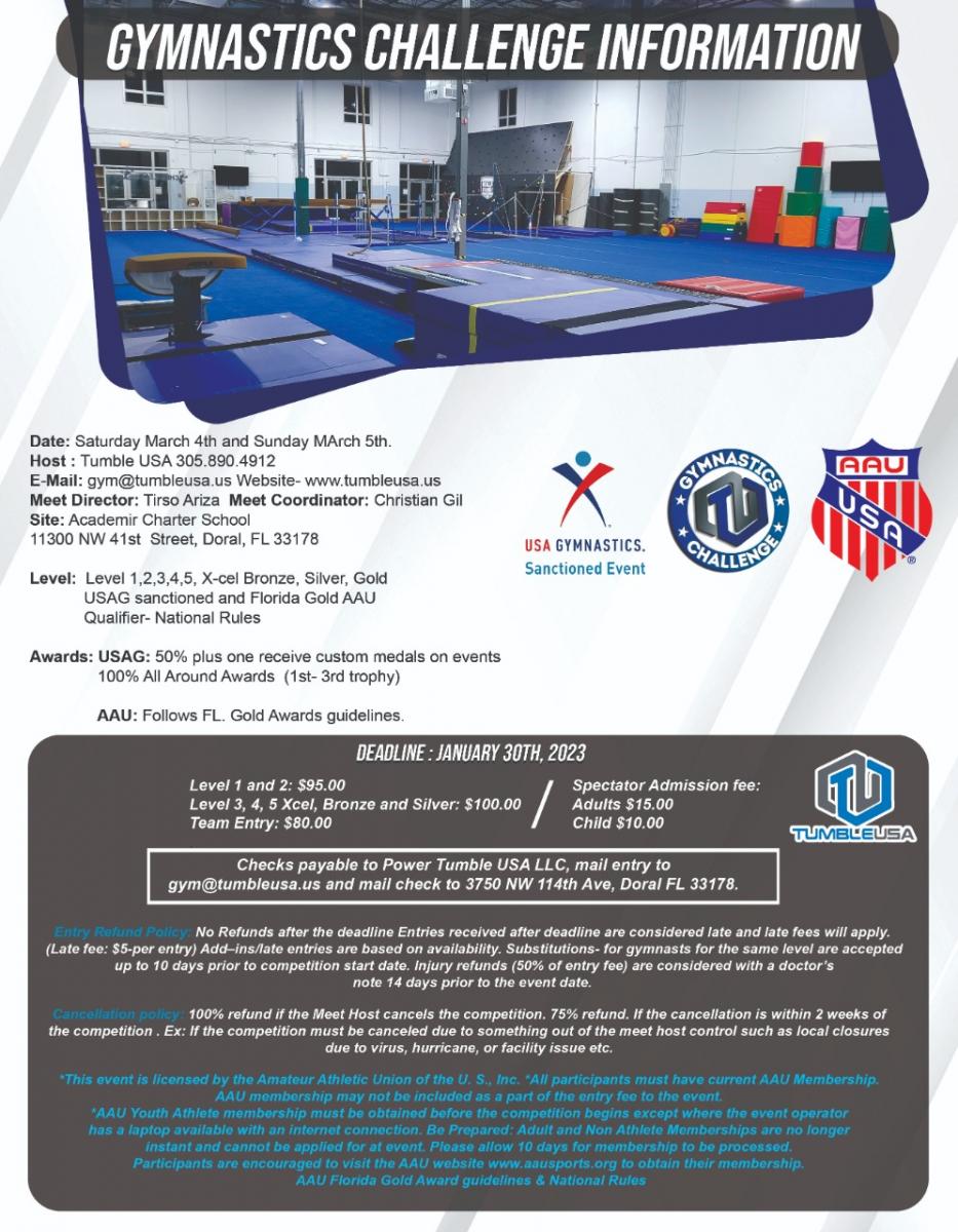 Florida Gold AAU Gymnastics Gold Coast Gymnastics